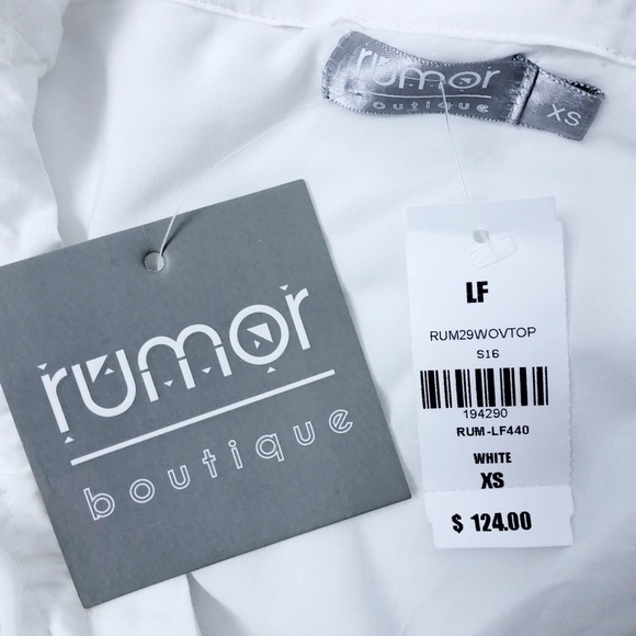 NWT white crop off shoulder top - Picture 5 of 5